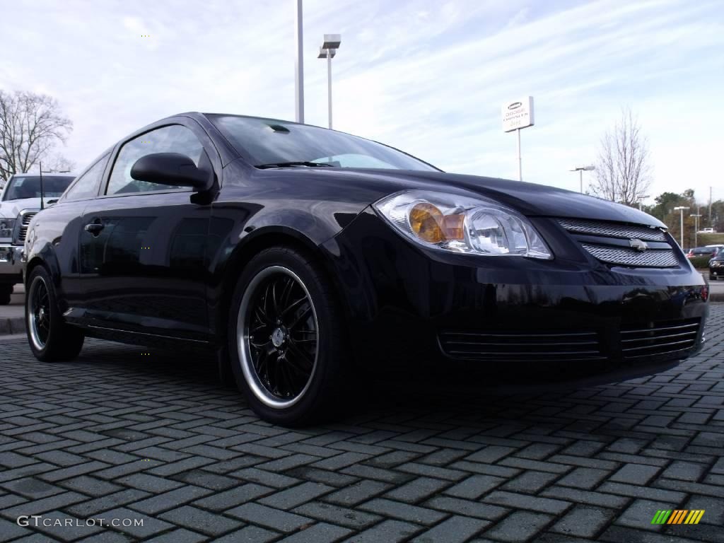 2007 Cobalt LS Coupe - Black / Gray photo #7