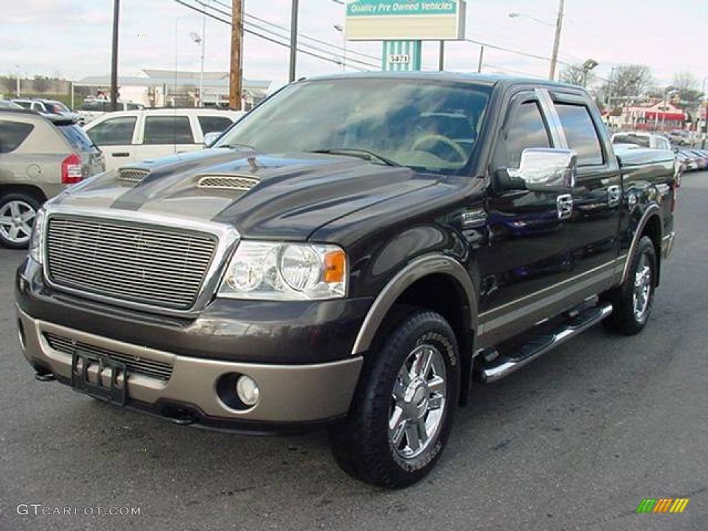 2006 F150 Lariat SuperCrew 4x4 - Dark Stone Metallic / Tan photo #3