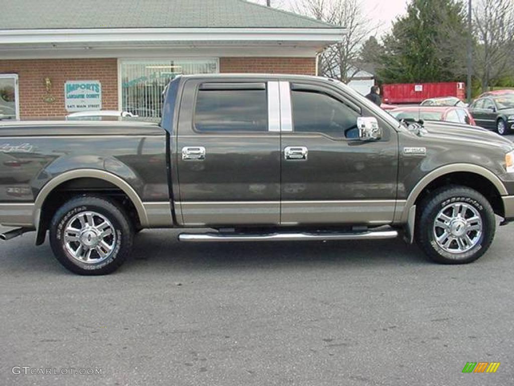 2006 F150 Lariat SuperCrew 4x4 - Dark Stone Metallic / Tan photo #16