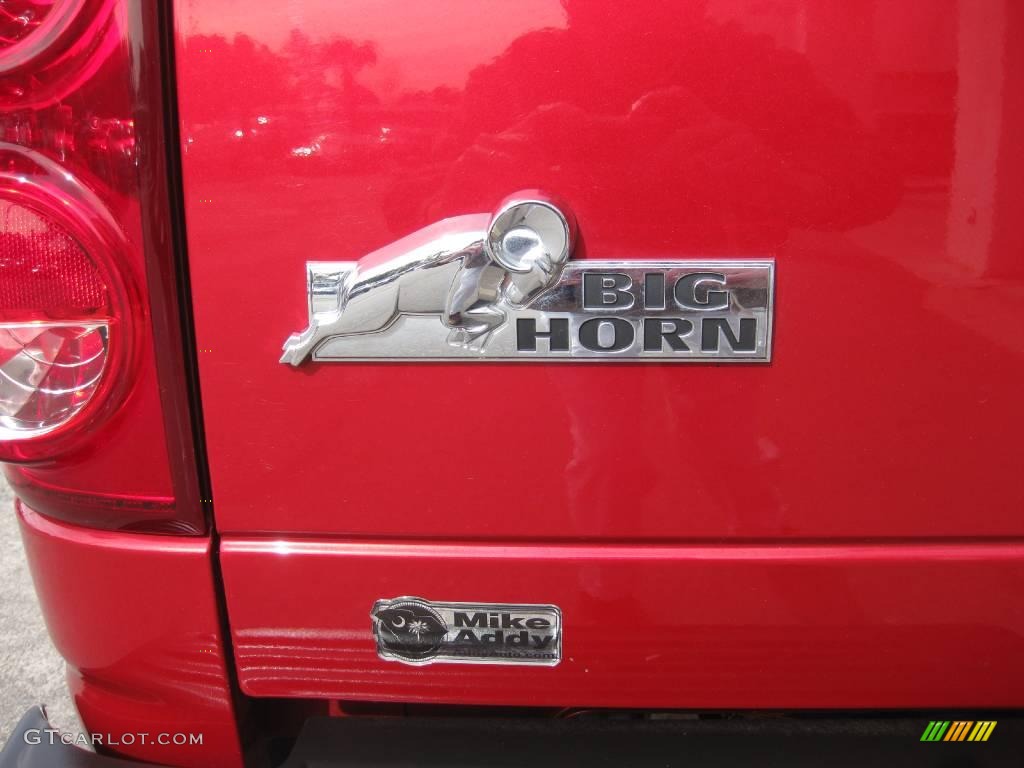 2008 Ram 1500 Big Horn Edition Quad Cab 4x4 - Inferno Red Crystal Pearl / Medium Slate Gray photo #5