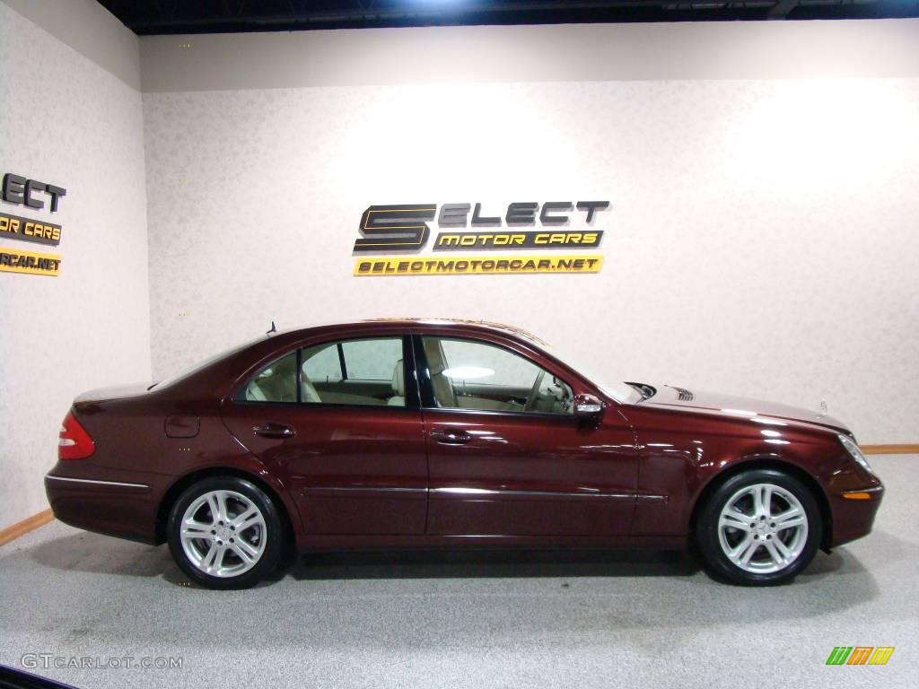 2006 E 350 Sedan - Barolo Red Metallic / Stone photo #5