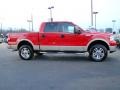 2007 Bright Red Ford F150 Lariat SuperCrew 4x4  photo #2