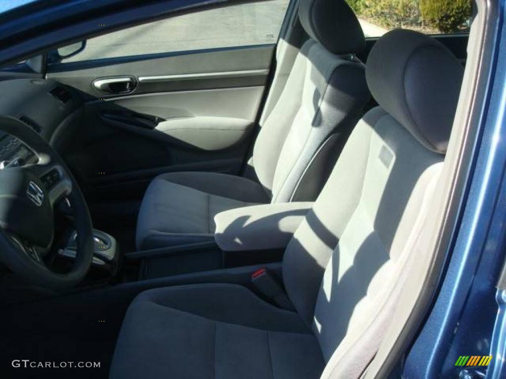 2007 Civic EX Sedan - Atomic Blue Metallic / Gray photo #8