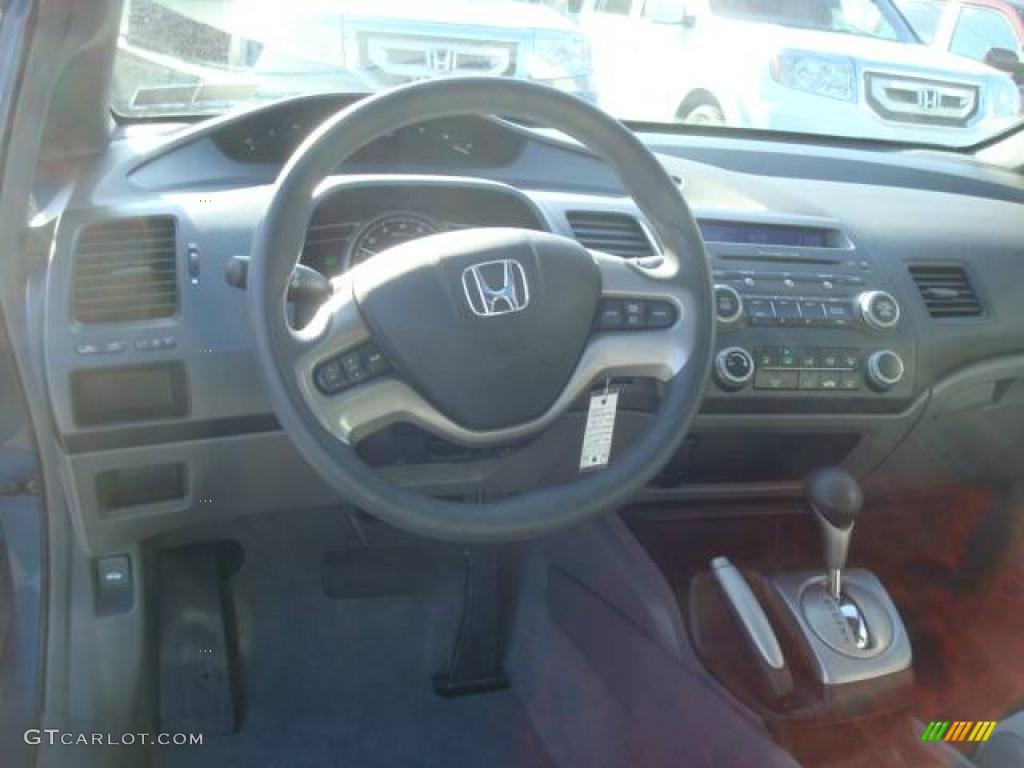 2007 Civic EX Sedan - Atomic Blue Metallic / Gray photo #10