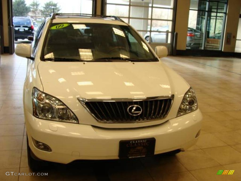 2009 RX 350 AWD - Crystal White Mica / Parchment photo #3