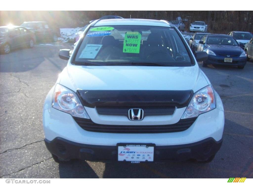 2007 CR-V LX 4WD - Taffeta White / Gray photo #3