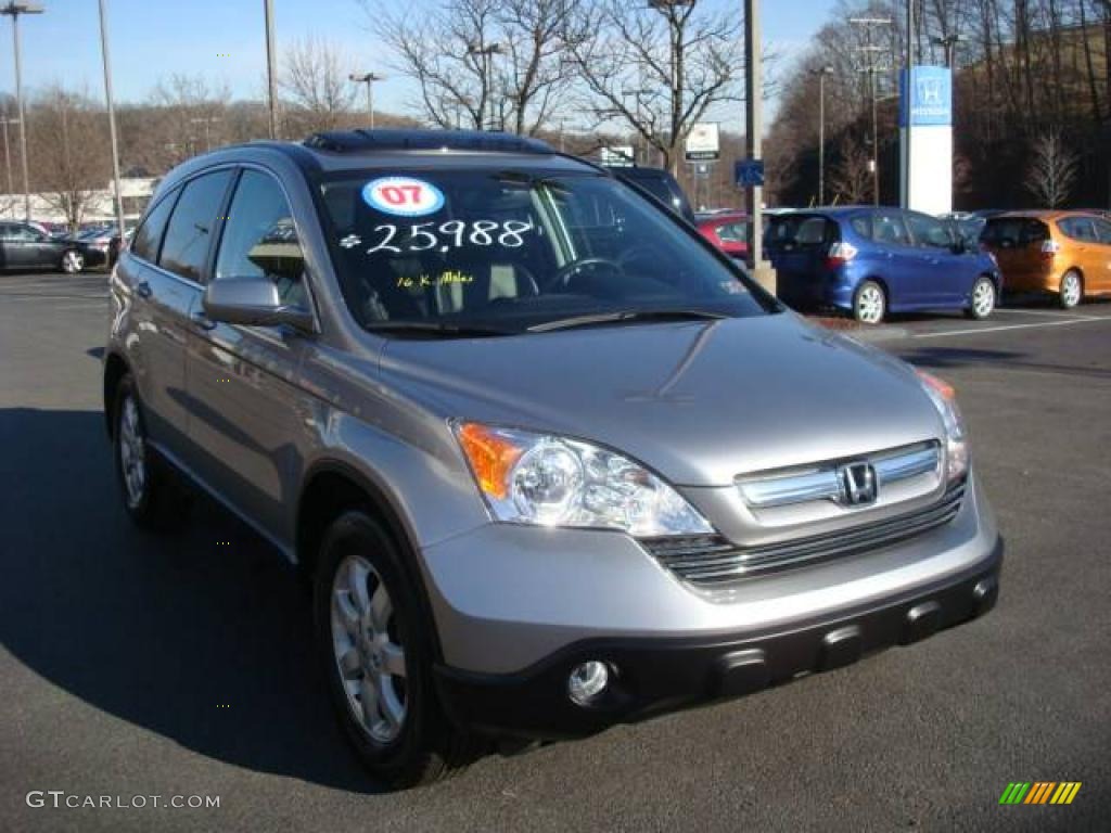 2007 CR-V EX-L 4WD - Glacier Blue Metallic / Black photo #5