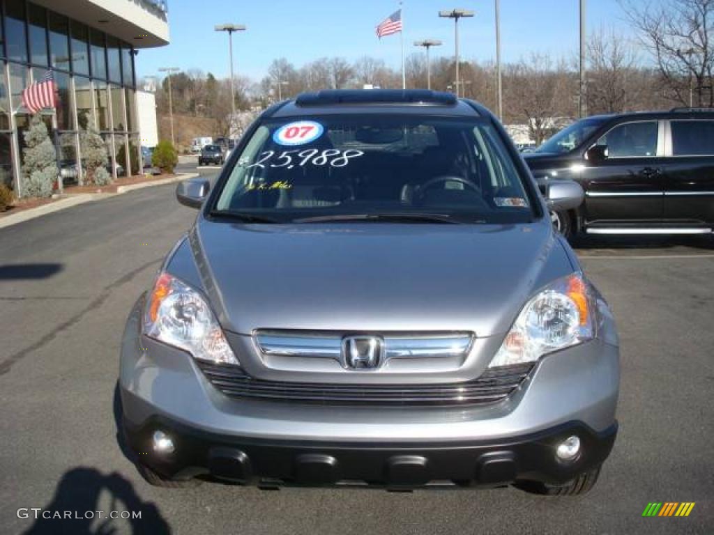 2007 CR-V EX-L 4WD - Glacier Blue Metallic / Black photo #6