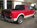 2010 Inferno Red Crystal Pearl Dodge Ram 1500 Laramie Crew Cab  photo #6