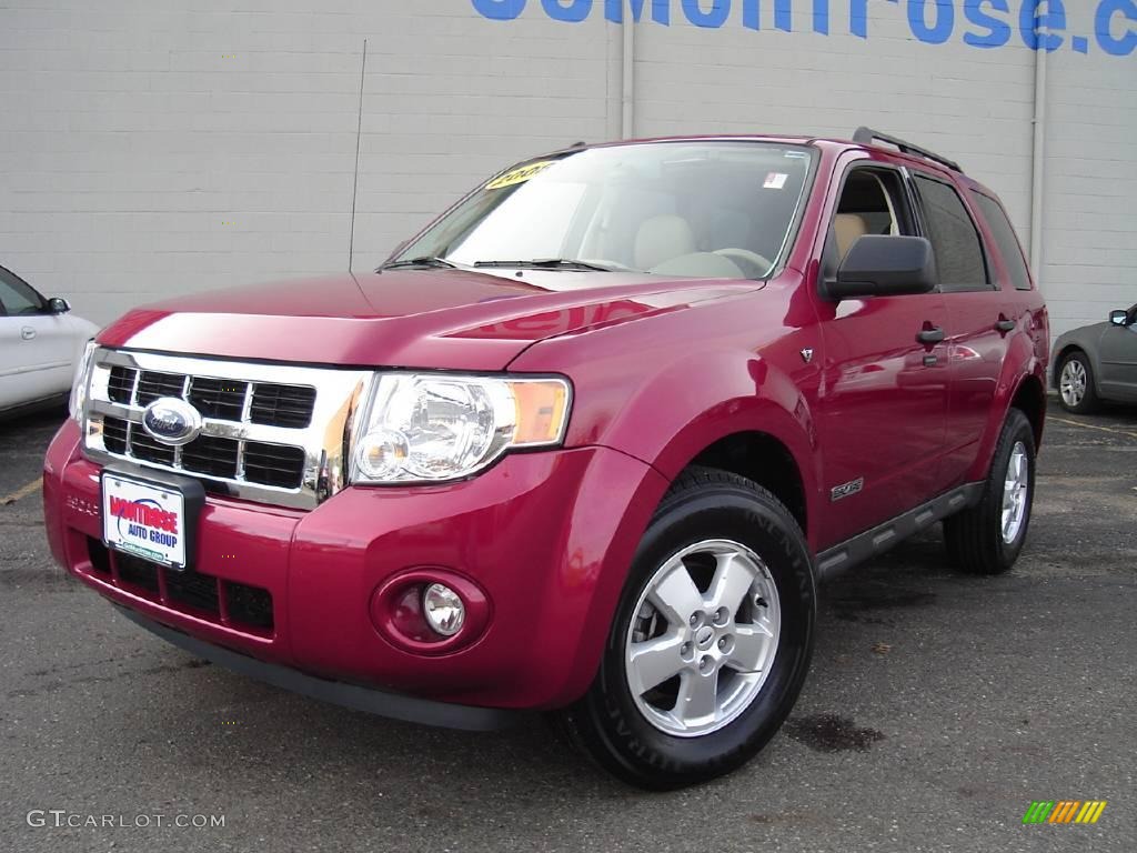 2008 Escape XLT V6 - Redfire Metallic / Camel photo #1