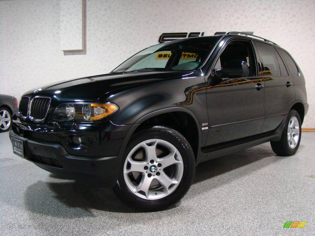 2006 X5 3.0i - Black Sapphire Metallic / Black photo #1
