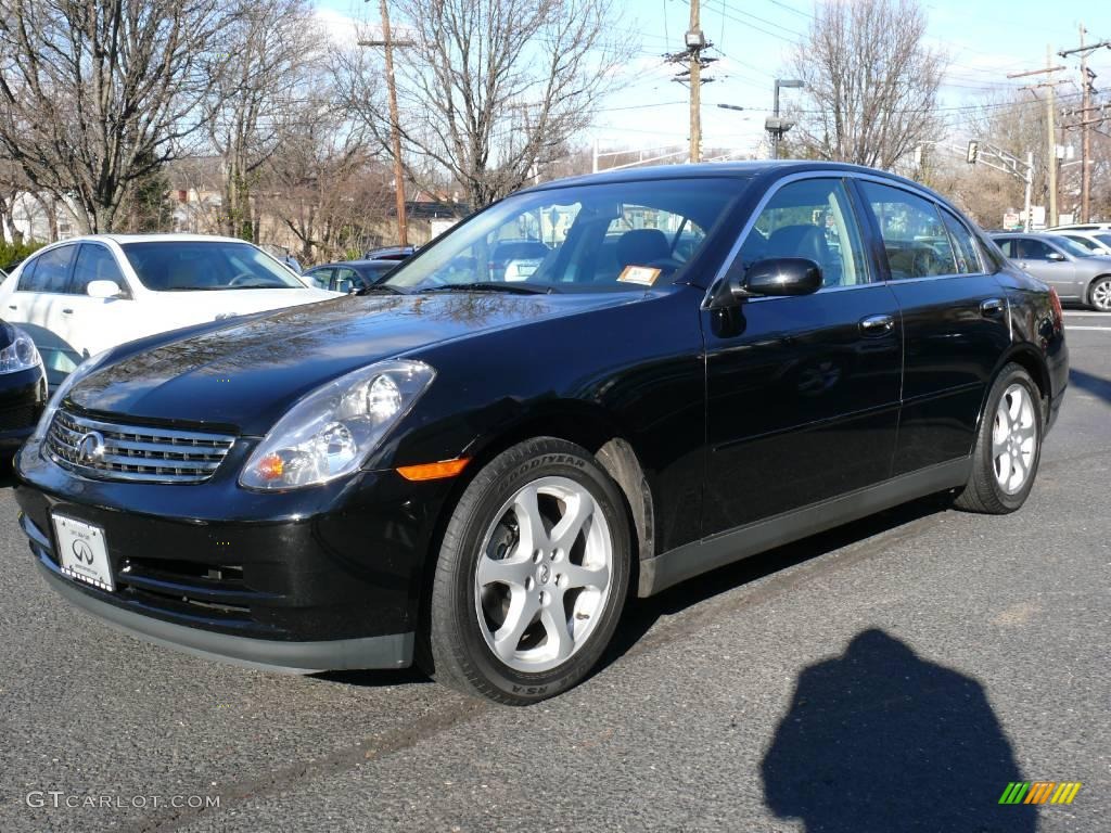 2003 G 35 Sedan - Black Obsidian / Graphite photo #1