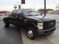 2008 Black Ford F350 Super Duty FX4 Crew Cab 4x4 Dually  photo #3