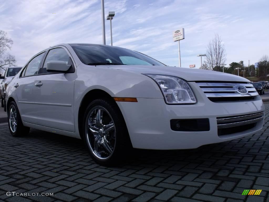 2008 Fusion SE - White Suede / Charcoal Black photo #7