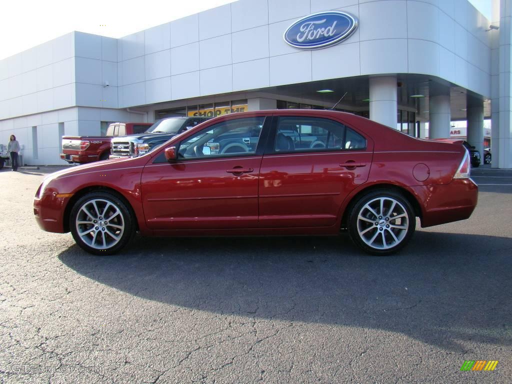 2008 Fusion SE - Redfire Metallic / Charcoal Black photo #5