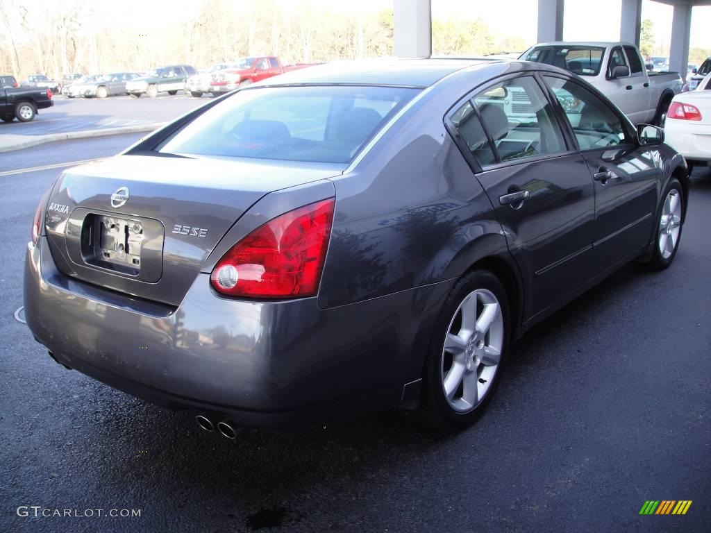 2004 Maxima 3.5 SE - Smoke Metallic / Black photo #6