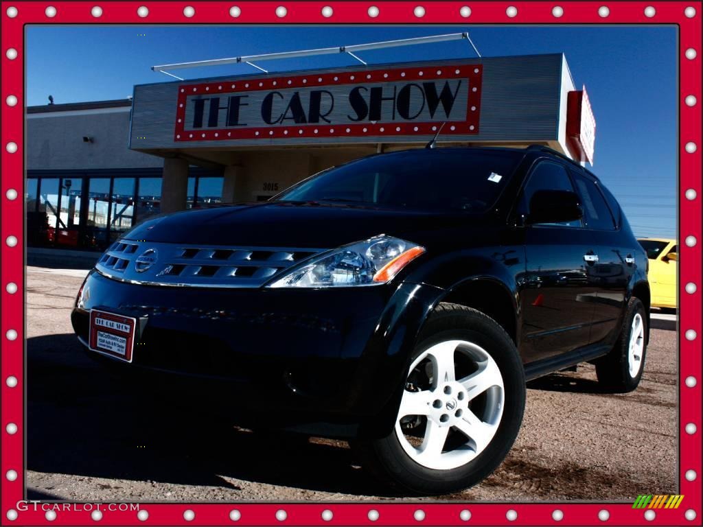 2005 Murano SL AWD - Super Black / Charcoal photo #1