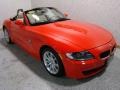 2006 Bright Red BMW Z4 3.0i Roadster  photo #3