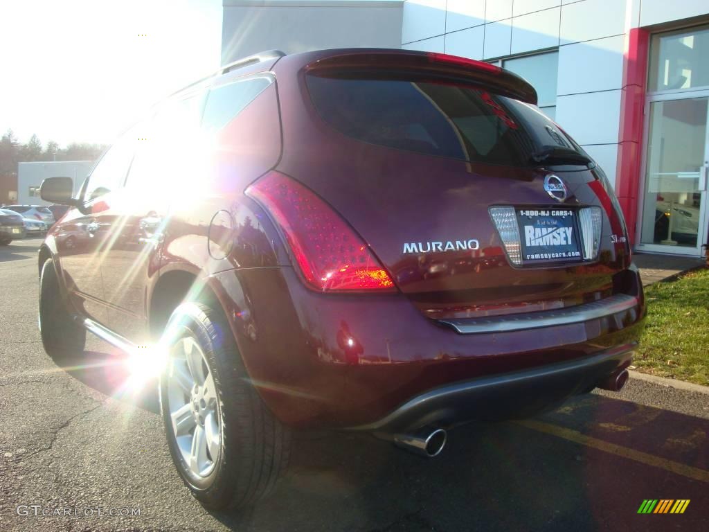 2006 Murano SL AWD - Merlot Pearl / Charcoal photo #7