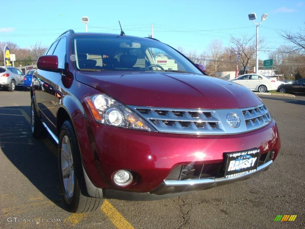 2006 Murano SL AWD - Merlot Pearl / Charcoal photo #14