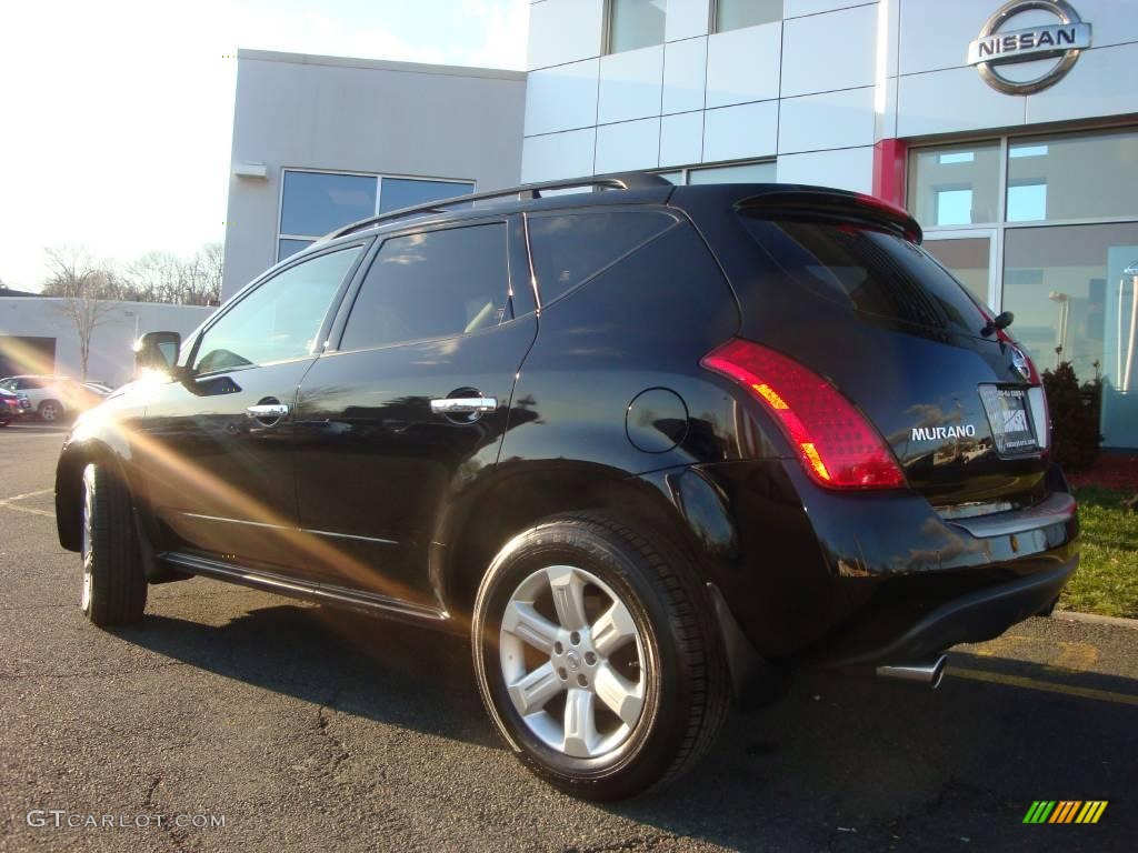 2006 Murano S AWD - Super Black / Charcoal photo #6