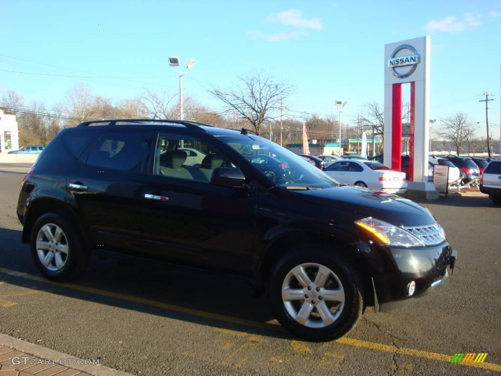 2006 Murano S AWD - Super Black / Charcoal photo #12