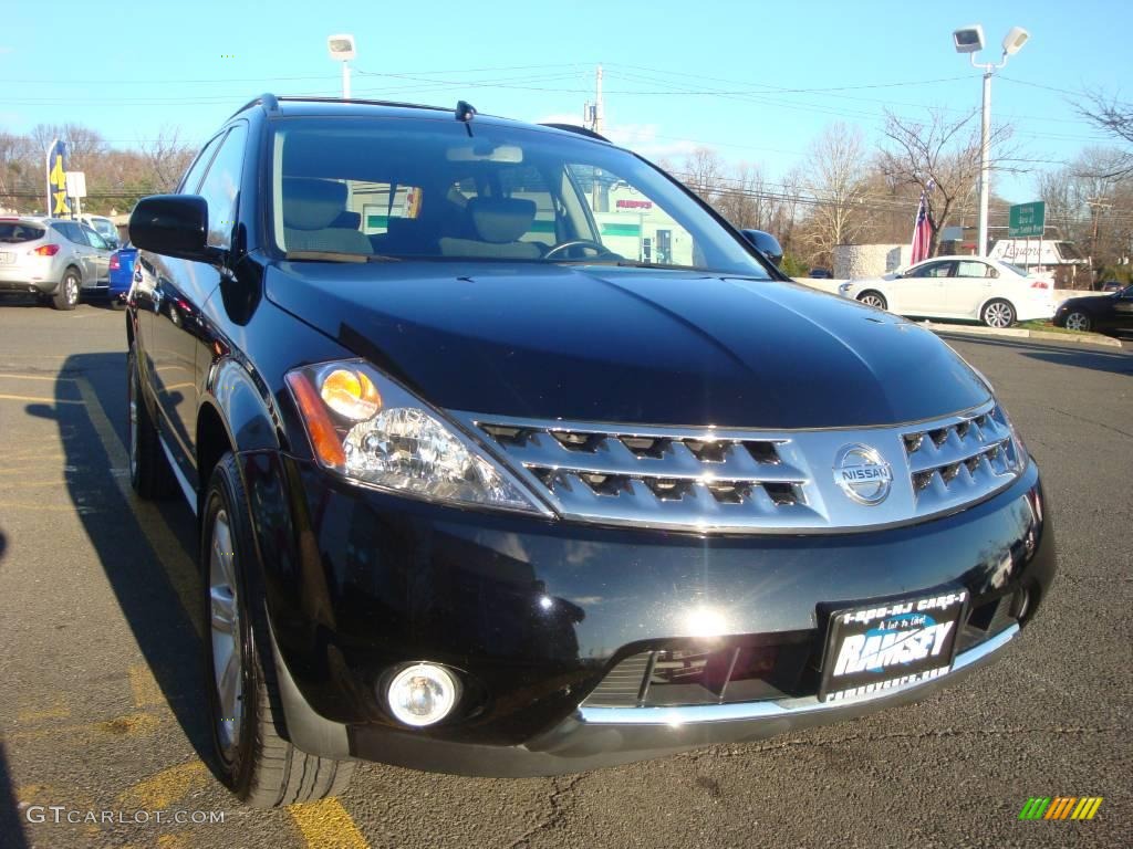 2006 Murano S AWD - Super Black / Charcoal photo #14