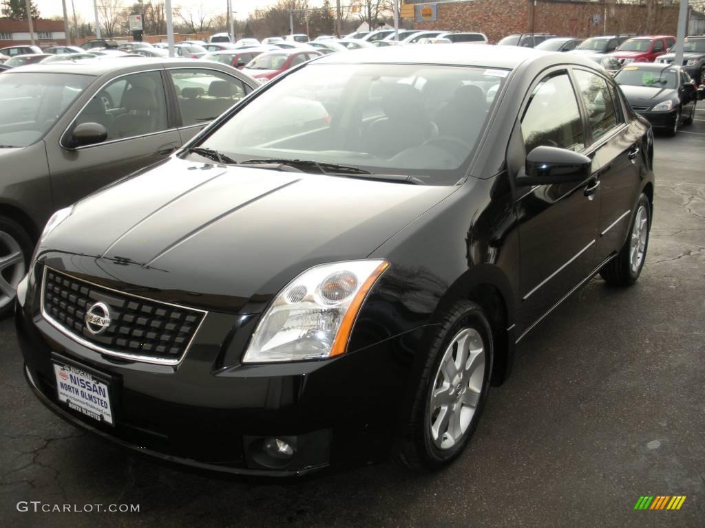 2007 Sentra 2.0 SL - Super Black / Charcoal/Steel photo #1