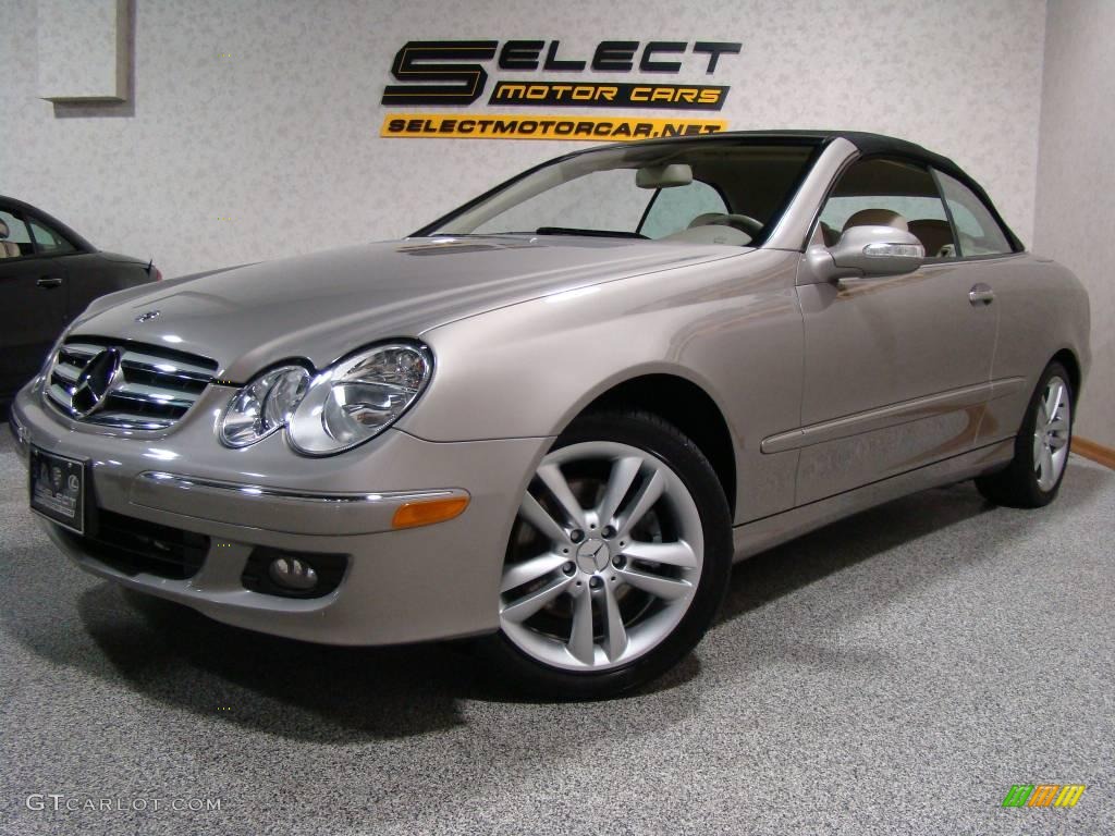 2007 CLK 350 Cabriolet - Pewter Metallic / Stone photo #1