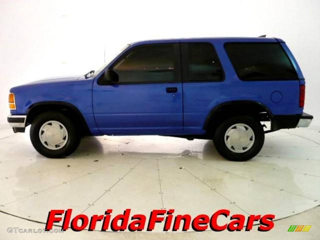 1992 Explorer Sport - Medium Lapis Blue Metallic / Beige photo #3