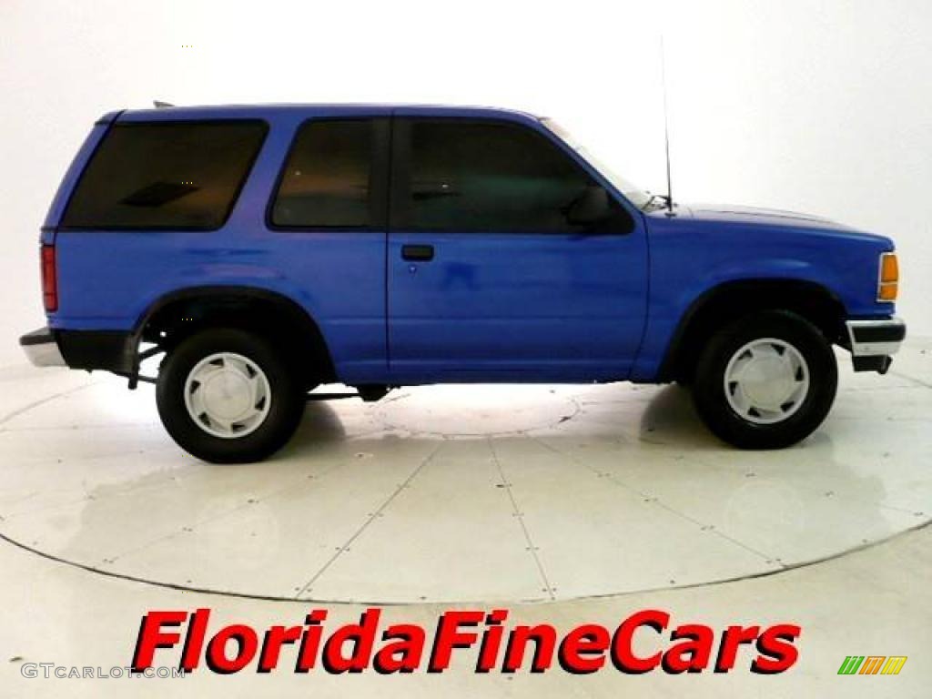 1992 Explorer Sport - Medium Lapis Blue Metallic / Beige photo #4