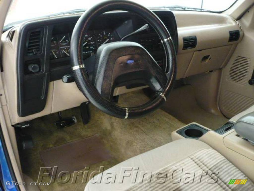 1992 Explorer Sport - Medium Lapis Blue Metallic / Beige photo #12