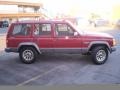 1990 Colorado Red Jeep Cherokee Laredo 4x4  photo #3