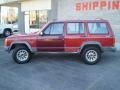 1990 Colorado Red Jeep Cherokee Laredo 4x4  photo #7