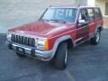 1990 Colorado Red Jeep Cherokee Laredo 4x4  photo #8