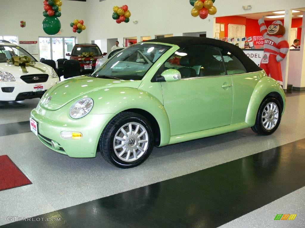 2004 New Beetle GLS Convertible - Cyber Green Metallic / Black photo #1