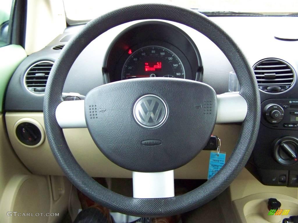 2007 New Beetle 2.5 Convertible - Gecko Green Metallic / Cream photo #17