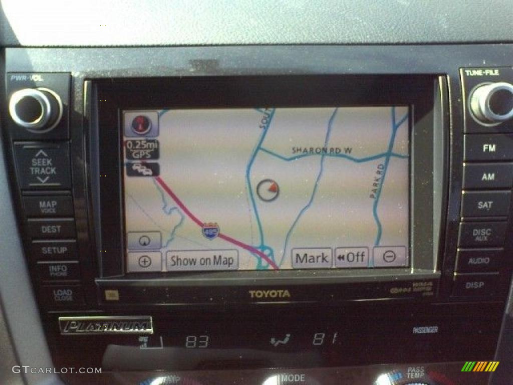 2010 Tundra Platinum CrewMax - Slate Gray Metallic / Black photo #6