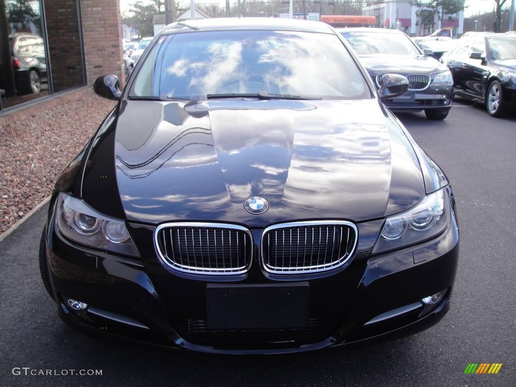 2009 3 Series 335i Sedan - Jet Black / Black photo #2