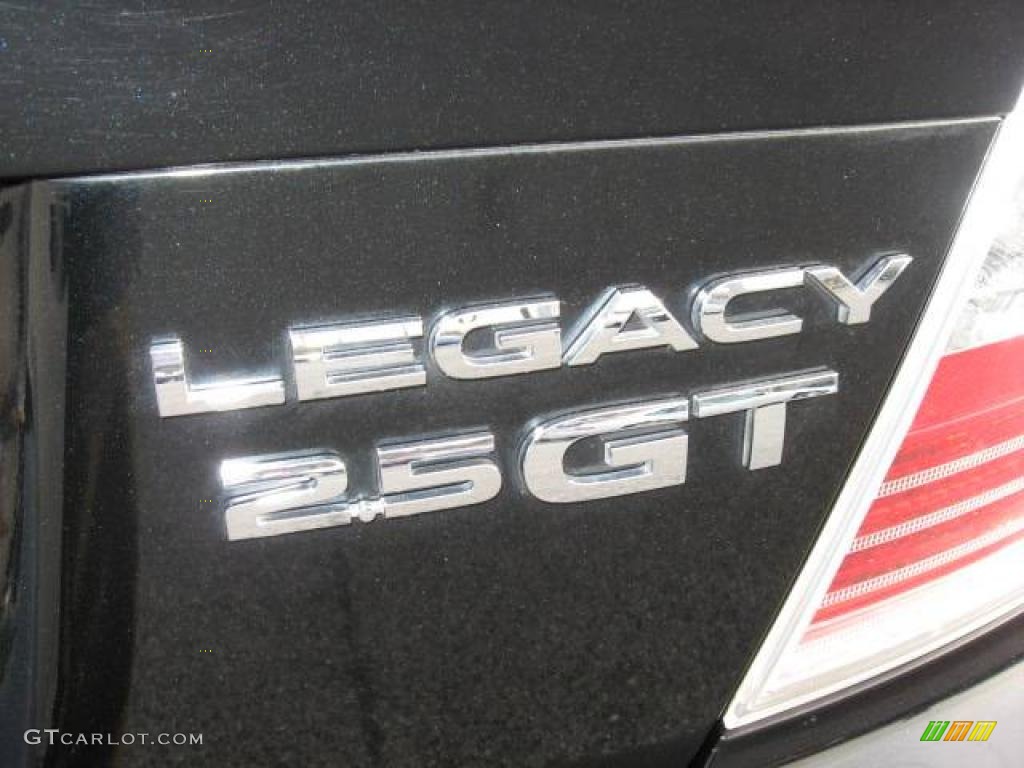 2006 Legacy 2.5 GT Limited Sedan - Obsidian Black Pearl / Off-Black photo #36