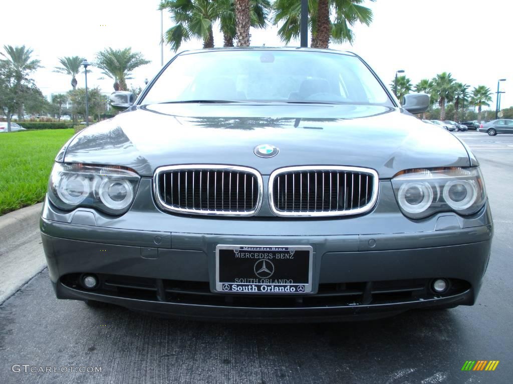 2005 7 Series 745Li Sedan - Titanium Grey Metallic / Black/Black photo #3