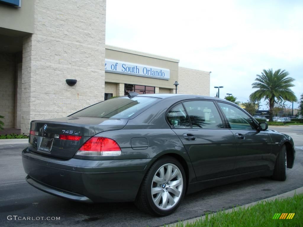 2005 7 Series 745Li Sedan - Titanium Grey Metallic / Black/Black photo #5