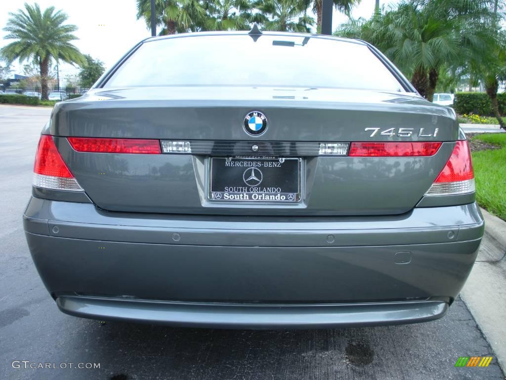 2005 7 Series 745Li Sedan - Titanium Grey Metallic / Black/Black photo #6