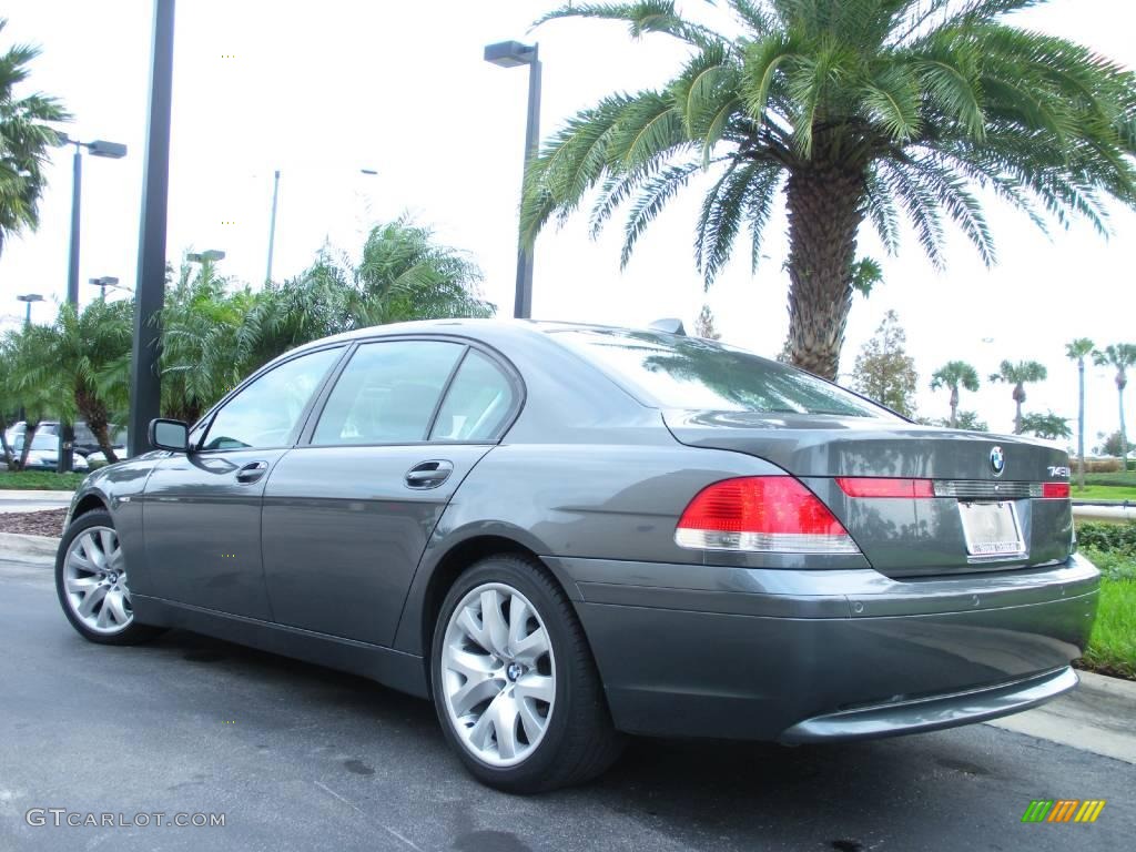 2005 7 Series 745Li Sedan - Titanium Grey Metallic / Black/Black photo #7