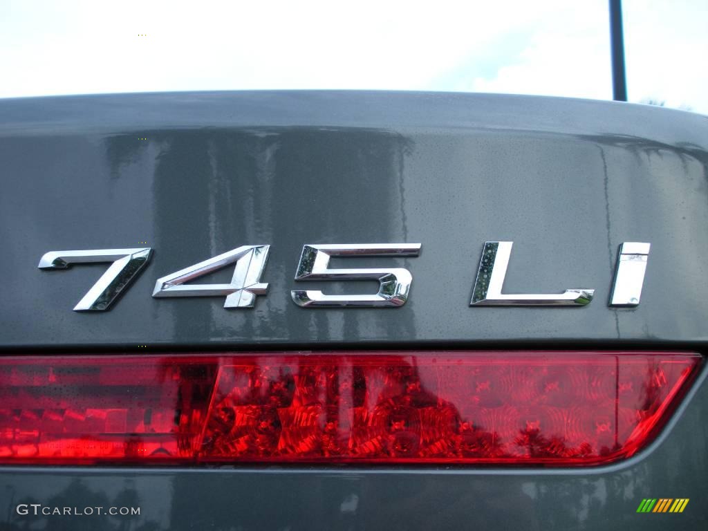 2005 7 Series 745Li Sedan - Titanium Grey Metallic / Black/Black photo #8