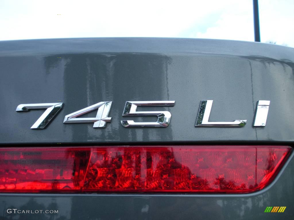 2005 7 Series 745Li Sedan - Titanium Grey Metallic / Black/Black photo #8