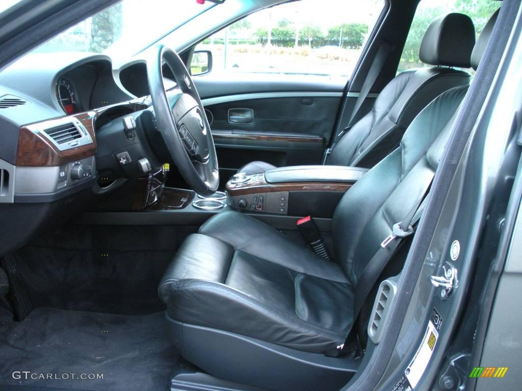 2005 7 Series 745Li Sedan - Titanium Grey Metallic / Black/Black photo #10