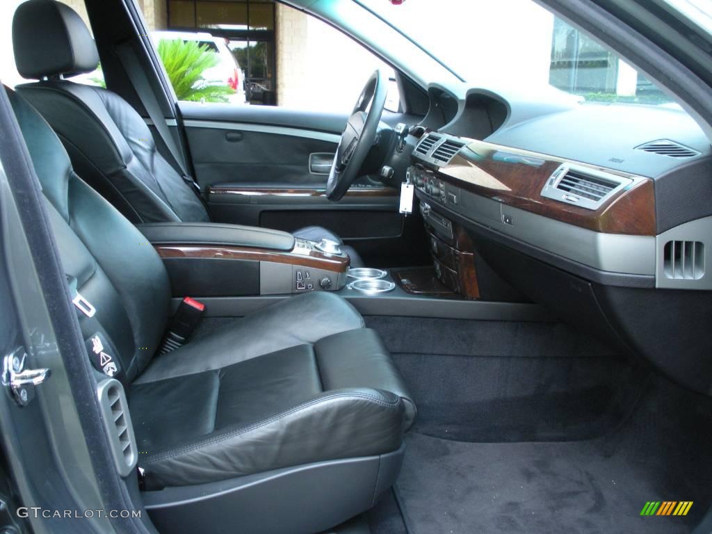 2005 7 Series 745Li Sedan - Titanium Grey Metallic / Black/Black photo #14