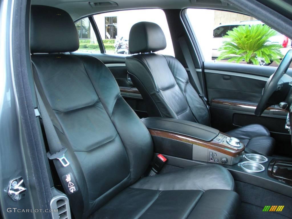 2005 7 Series 745Li Sedan - Titanium Grey Metallic / Black/Black photo #15