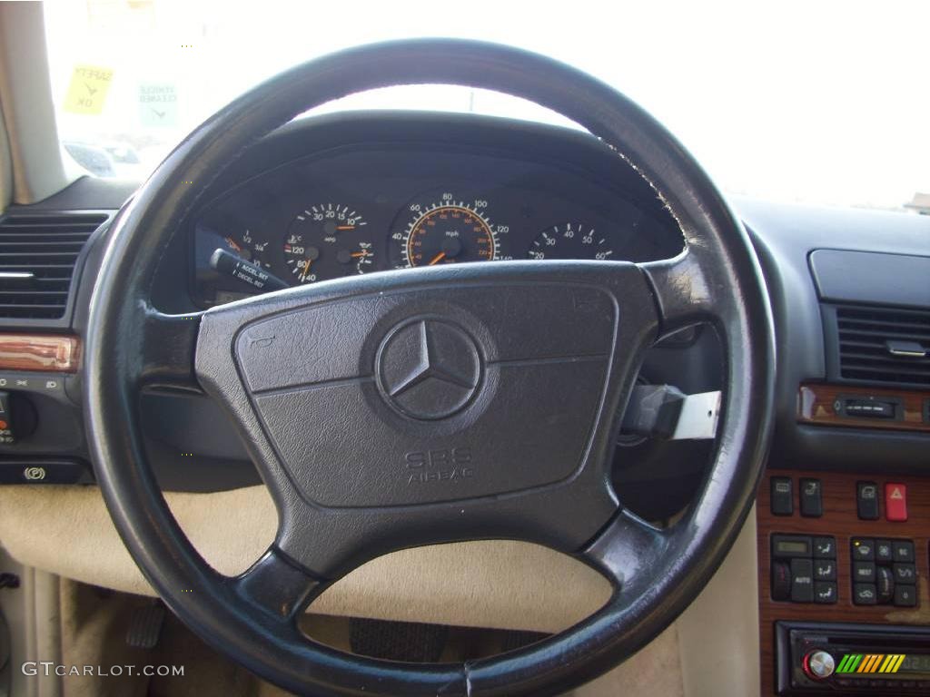 1993 S Class 300 SE - Smoke Silver Metallic / Parchment photo #14